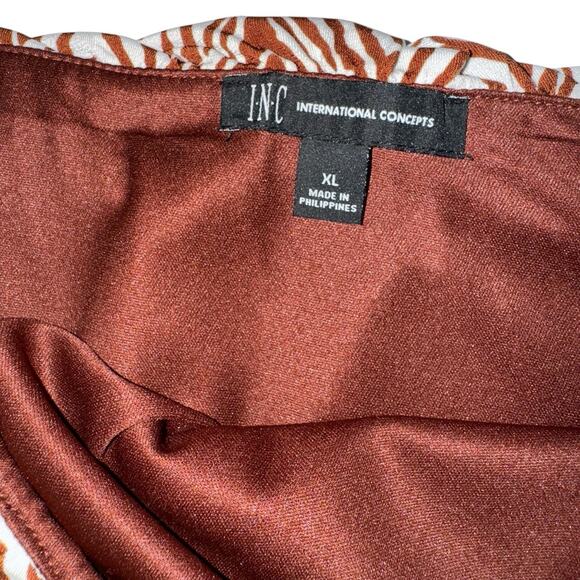 INC International Concepts Women Size XL Jumpsuit Zebra Maximalist Party Causal - Picture 7 of 7